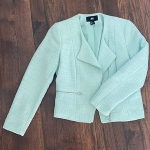Beautiful mint crop jacket.